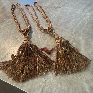 Pair of  Elegant Beaded Tassels 30”